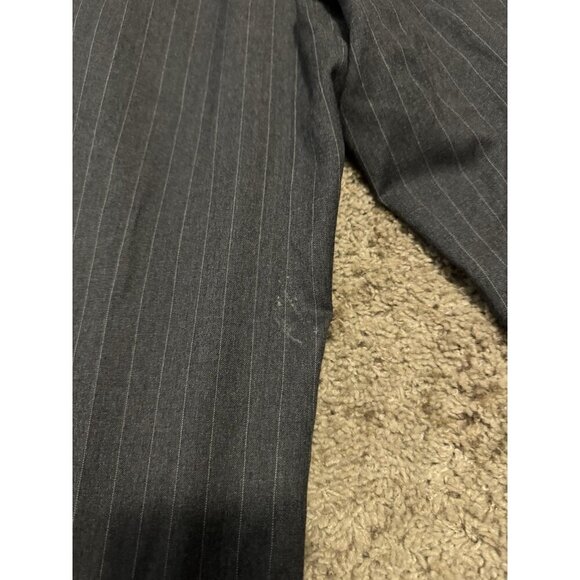 LAUREN RALPH LAUREN Gray Pinstripe Wool Suit Set Jacket Blazer Pants Sz 42R READ - Picture 13 of 16